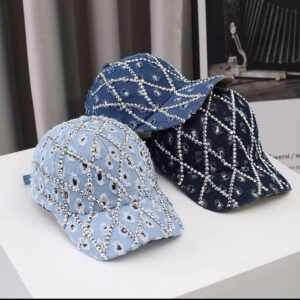 casquette Perle et Strass